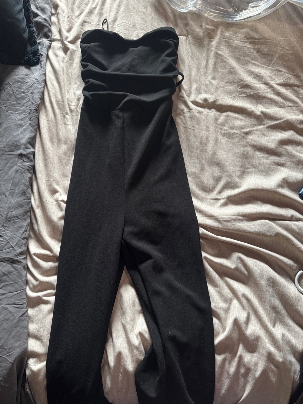Strapless Black Jumpsuit